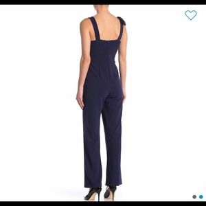 Marina Sleeveless Bow Jumpsuit NVY Size 12